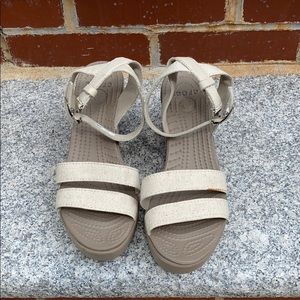 Crocs wedge sandals